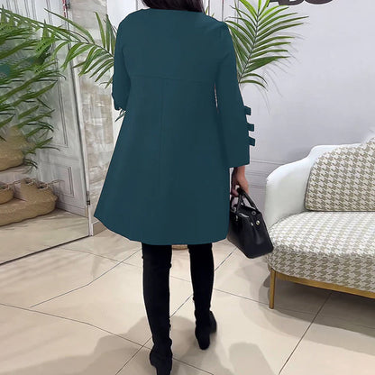 LAURENTIA - Vestido casual de manga larga para mujeres