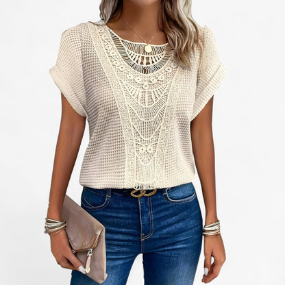 Top de encaje elegante para mujer – CÉLINE