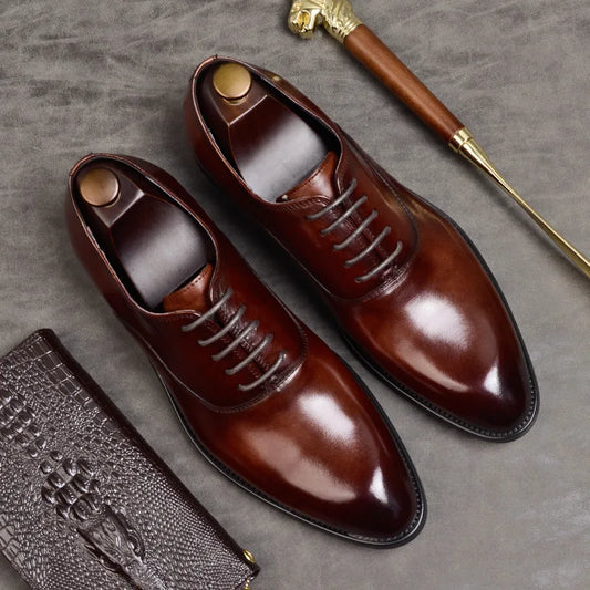 Zapatos Oxford de cuero para hombres con diseño clásico y confort excepcional – MARTON