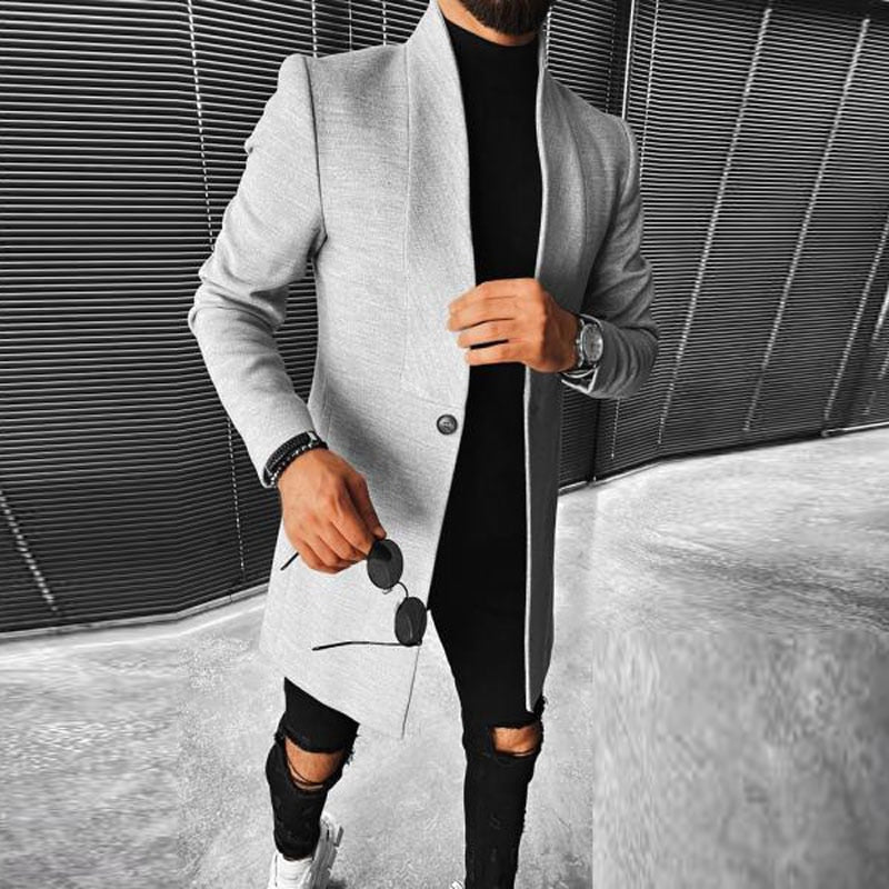 LEONIS - Chaqueta moderna con diseño geométrico para hombre