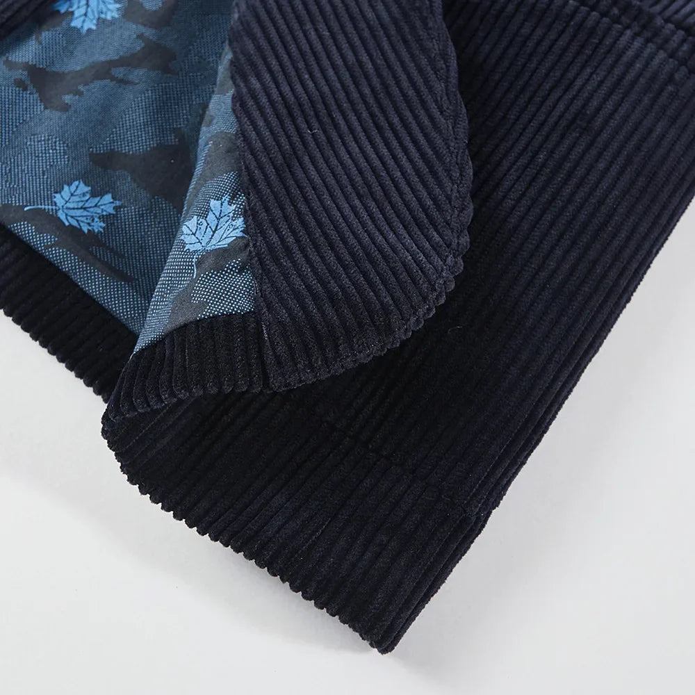 Americana de pana con forro floral para hombre – TÉO