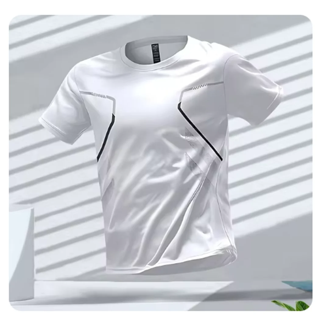 Camiseta deportiva para hombre con estampado gráfico moderno – AXEL
