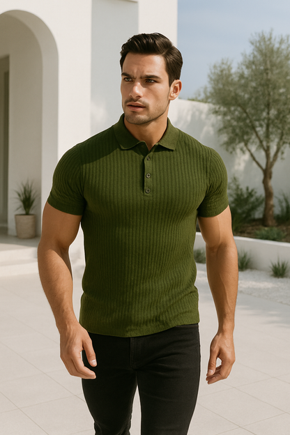 Polo entallado de estilo elegante para hombre – Varelio