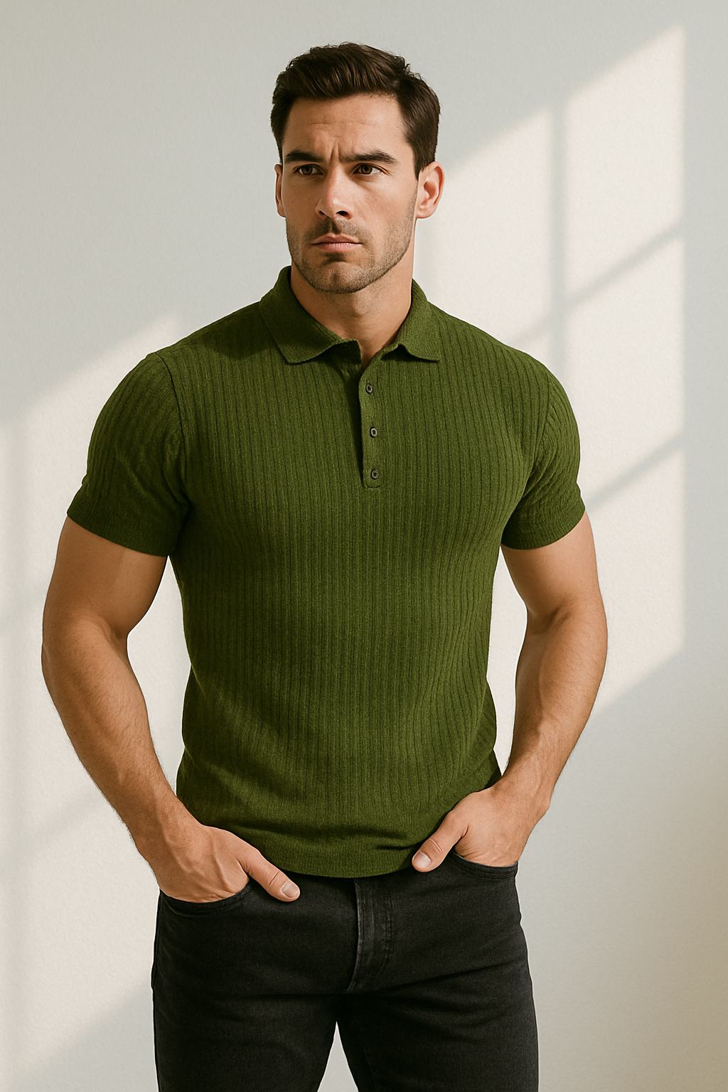 Polo entallado de estilo elegante para hombre – Varelio