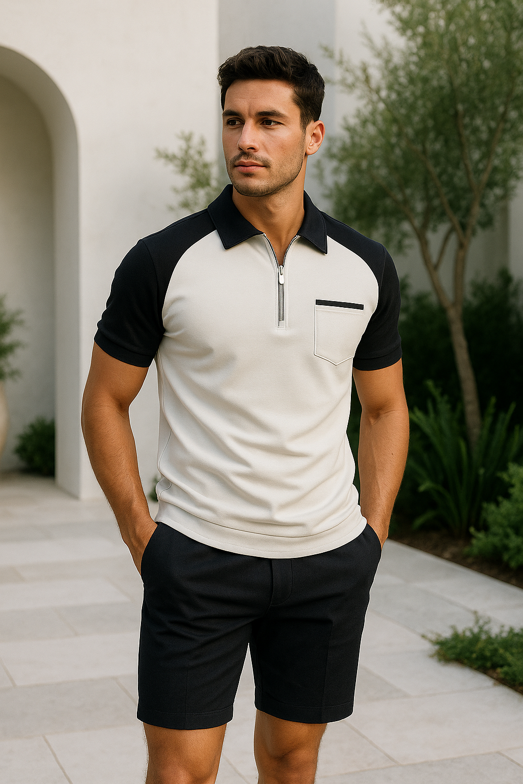 Polo entallado para hombre con estilo moderno – Silviero