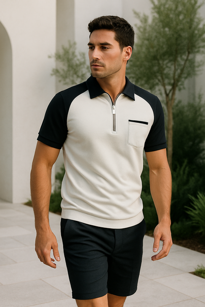 Polo entallado para hombre con estilo moderno – Silviero