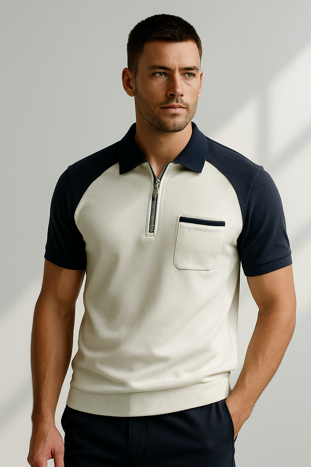 Polo entallado para hombre con estilo moderno – Silviero
