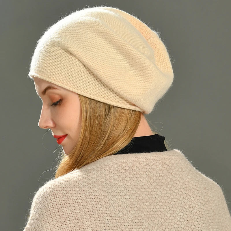 YASMINA – Gorro de punto para mujer con diseño moderno y tejido suave