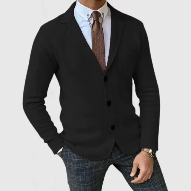 BERNIE - Blazer casual slim fit para hombre con bolsillos