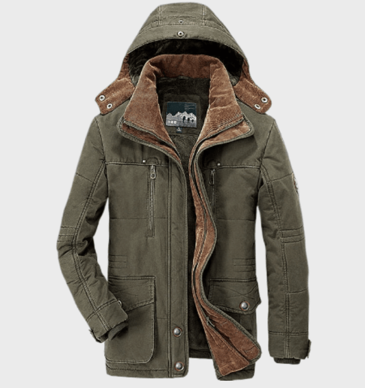 Abrigo acolchado de invierno para hombre con capucha – BRENTOR