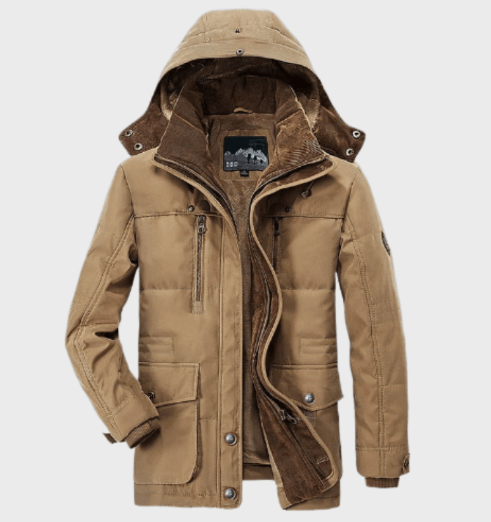Abrigo acolchado de invierno para hombre con capucha – BRENTOR