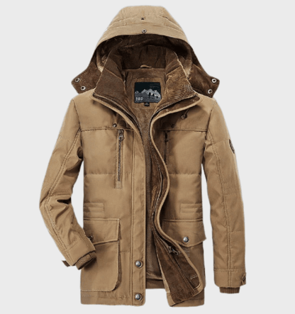 Abrigo acolchado de invierno para hombre con capucha – BRENTOR