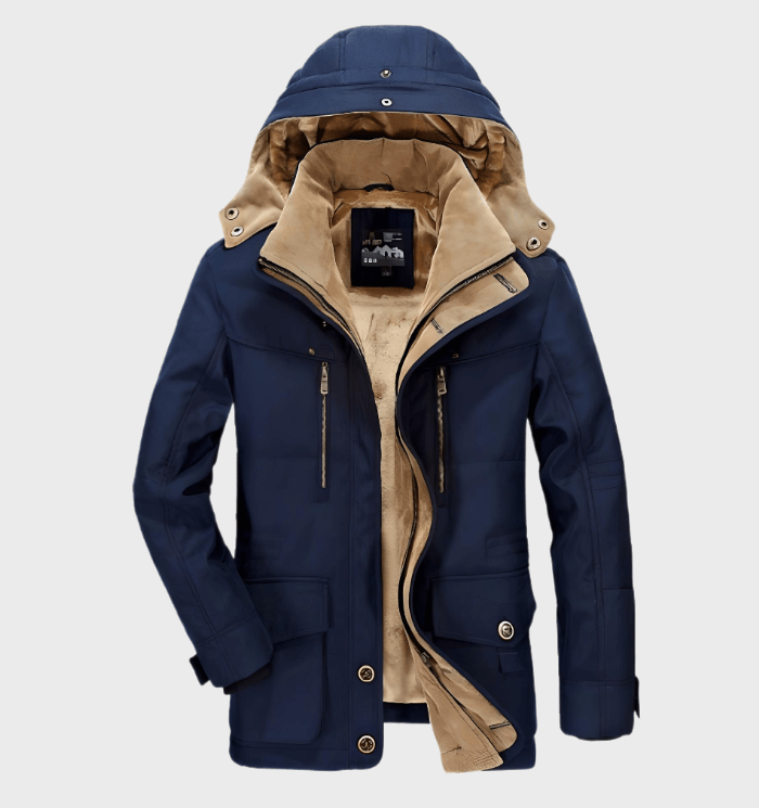 Abrigo acolchado de invierno para hombre con capucha – BRENTOR