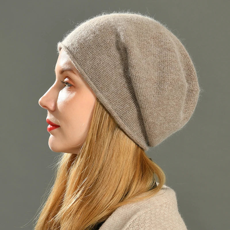 YASMINA – Gorro de punto para mujer con diseño moderno y tejido suave