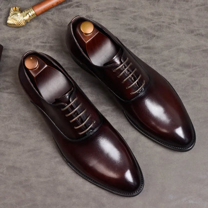 Zapatos Oxford de cuero para hombres con diseño clásico y confort excepcional – MARTON