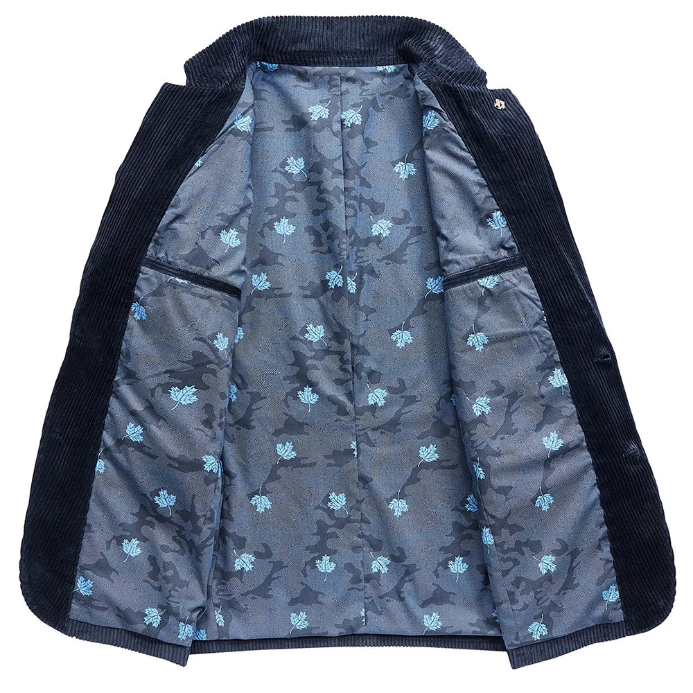 Americana de pana con forro floral para hombre – TÉO