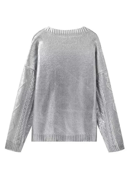 LYNN - Suéter de punto trenzado con estilo para mujeres