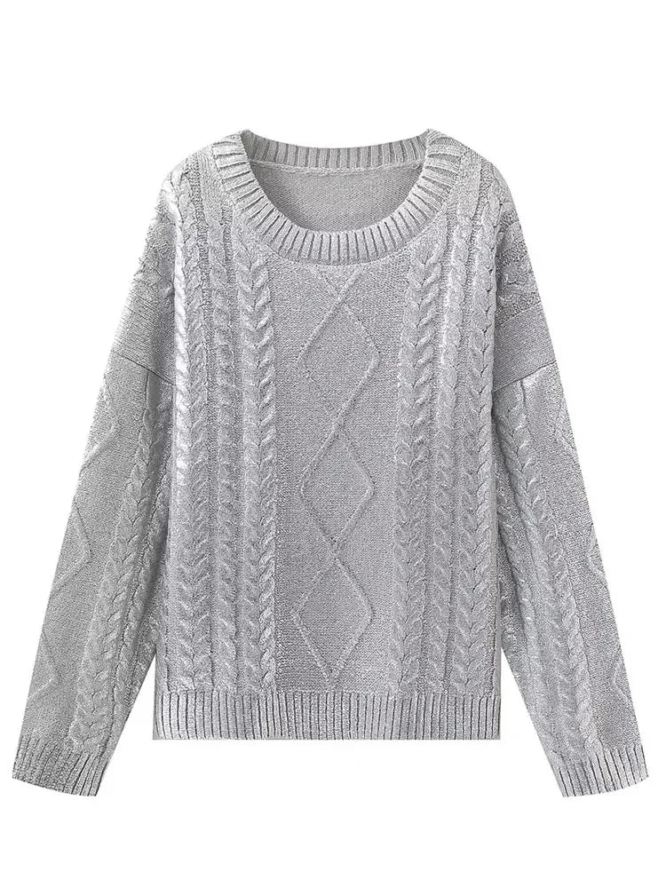 LYNN - Suéter de punto trenzado con estilo para mujeres