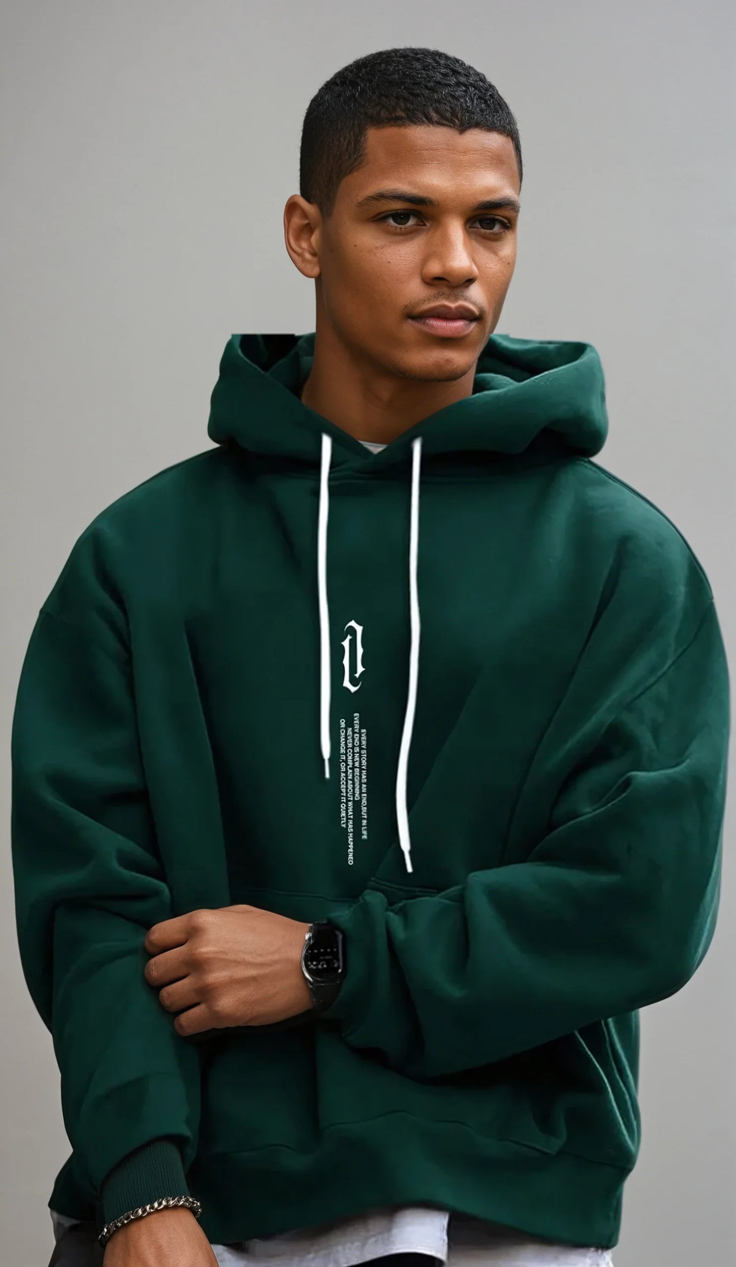 Sudadera de hombre con capucha y ajuste amplio – MASEN