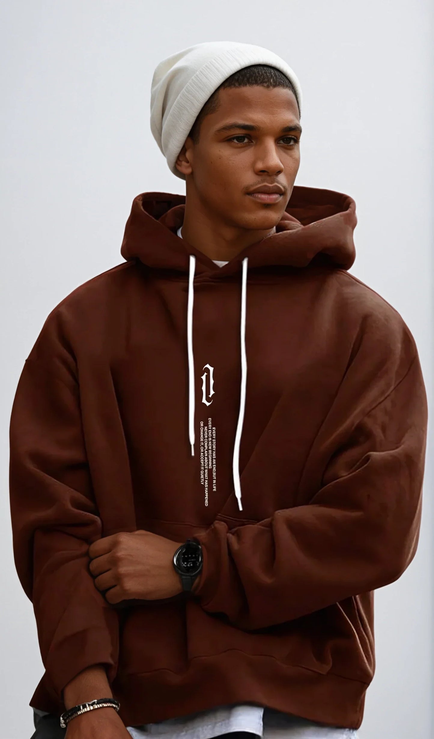 Sudadera de hombre con capucha y ajuste amplio – MASEN