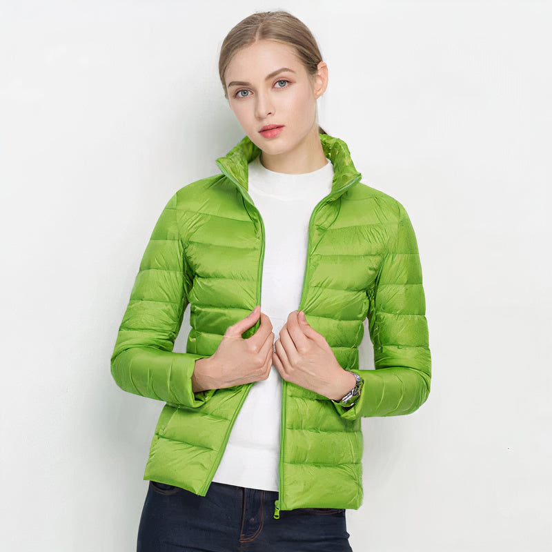 ILSE - Chaqueta ligera de plumón estilo Urban Chic para mujeres