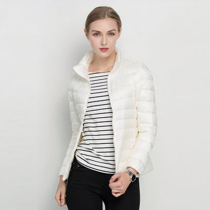 ILSE - Chaqueta ligera de plumón estilo Urban Chic para mujeres