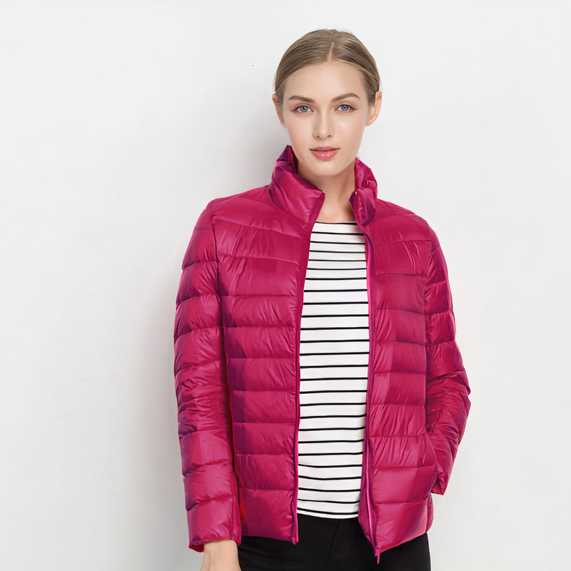 ILSE - Chaqueta ligera de plumón estilo Urban Chic para mujeres