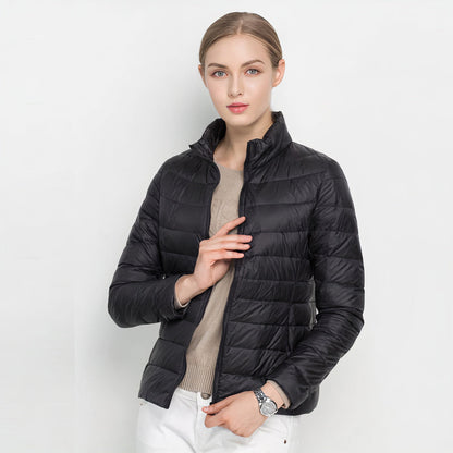 ILSE - Chaqueta ligera de plumón estilo Urban Chic para mujeres