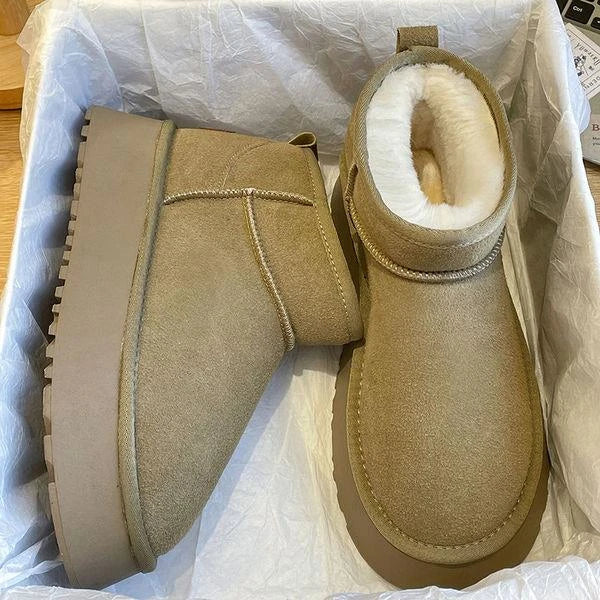 ADI - Botas de mujer con plataforma para invierno