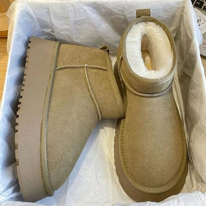 ADI - Botas de mujer con plataforma para invierno