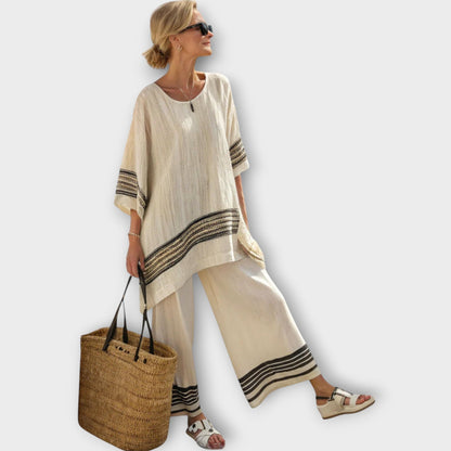 Conjunto veraniego de mujer con pantalón ancho – DESIRE