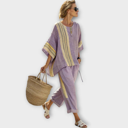 Conjunto veraniego de mujer con pantalón ancho – DESIRE