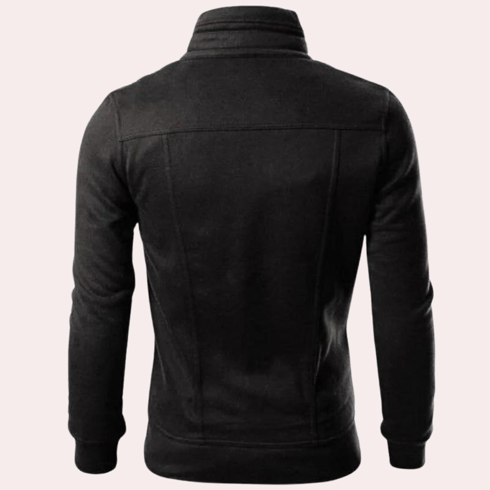 GAEL - Chaqueta para hombre con cremallera y cuello alto