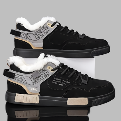 MATEO - Zapatillas de invierno para hombre con forro de felpa