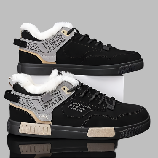 MATEO - Zapatillas de invierno para hombre con forro de felpa