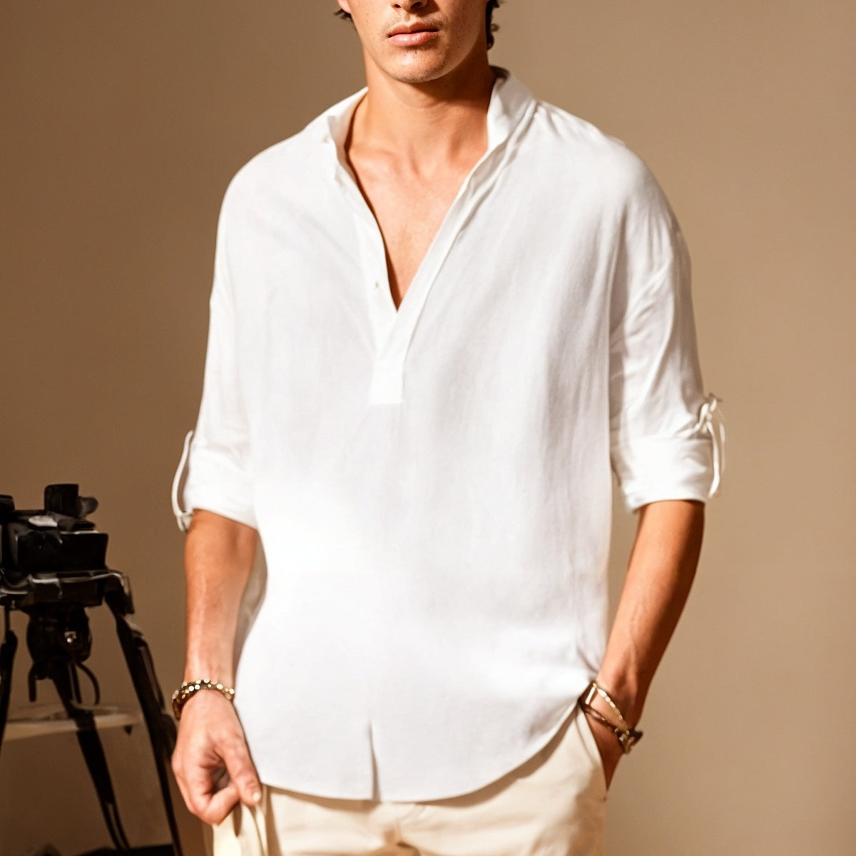 Camiseta de hombre de fibras naturales con corte relajado – JACK