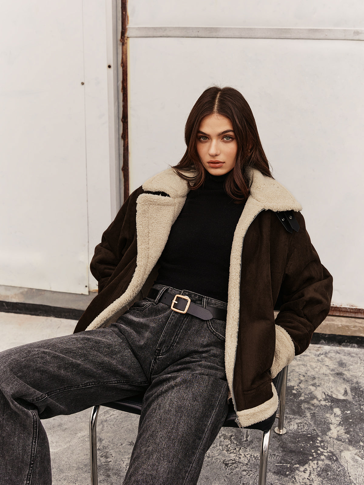 Chaqueta polar elegante de estilo vintage para mujer – JENNIFER