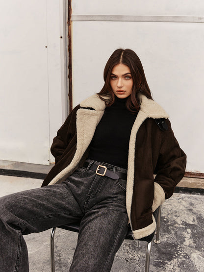 Chaqueta polar elegante de estilo vintage para mujer – JENNIFER