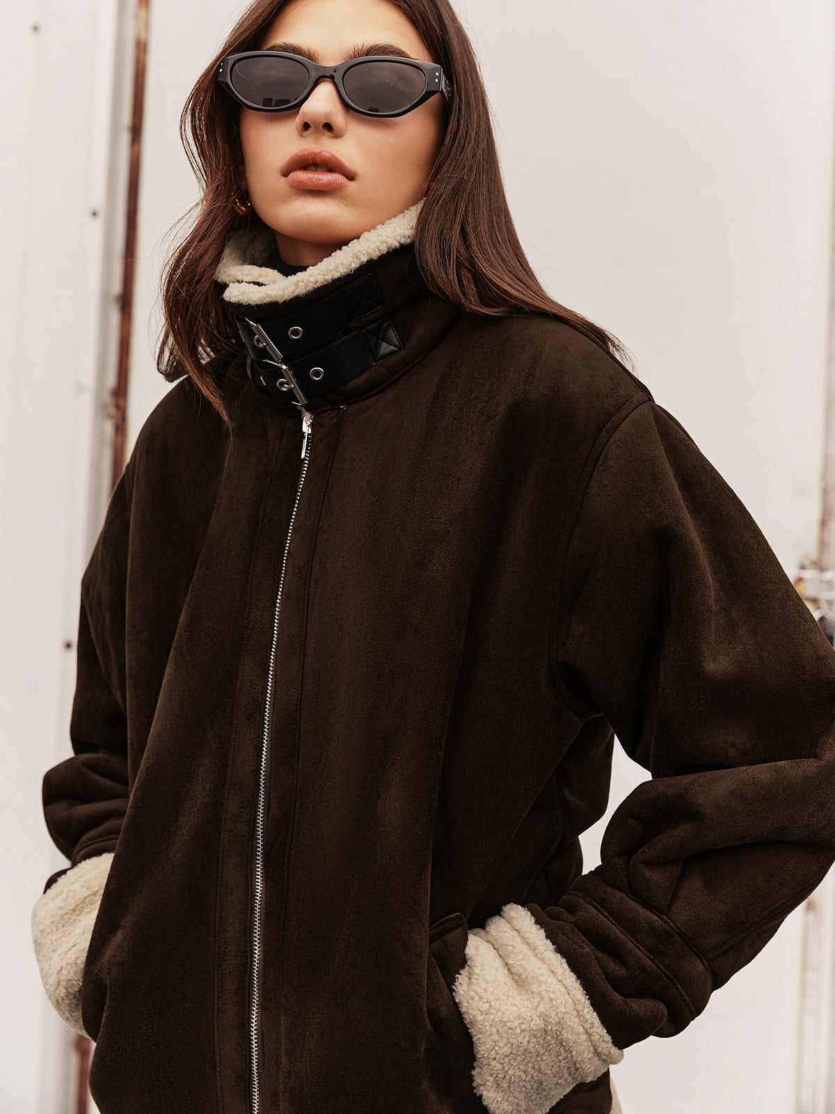 Chaqueta polar elegante de estilo vintage para mujer – JENNIFER