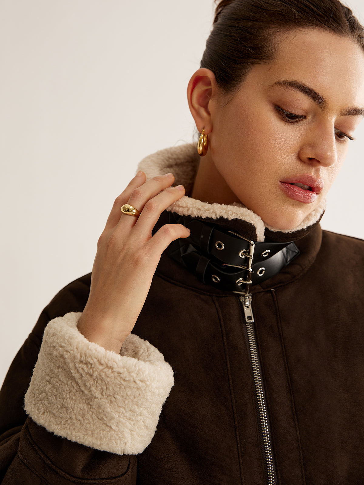 Chaqueta polar elegante de estilo vintage para mujer – JENNIFER