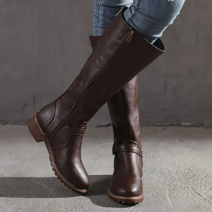 Botas altas clásicas para mujer con diseño elegante hasta la rodilla – JESSICA