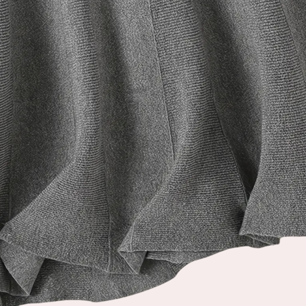 ELENA - Falda maxi de punto con cintura alta para mujer