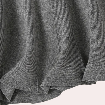 ELENA - Falda maxi de punto con cintura alta para mujer