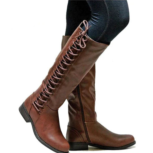 Botas altas con cordones para mujer y diseño robusto – JULIA