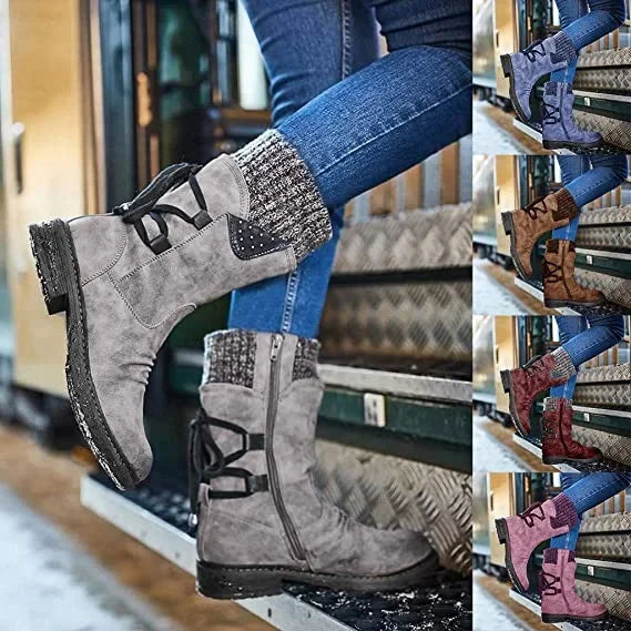 Botines cálidos de invierno para mujer con diseño cómodo – JULIANA