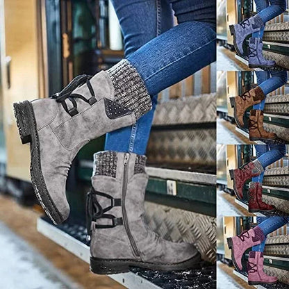 Botines cálidos de invierno para mujer con diseño cómodo – JULIANA