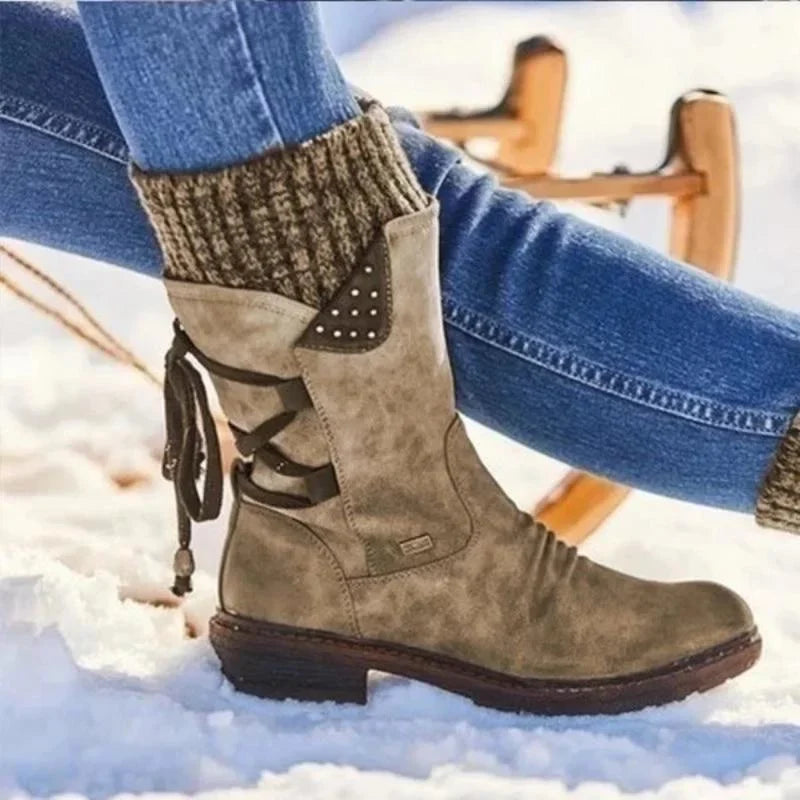Botines cálidos de invierno para mujer con diseño cómodo – JULIANA