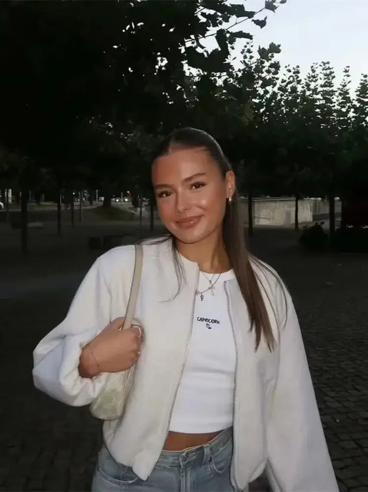 Chaqueta elegante y cómoda de entretiempo para mujer – KAROLIN