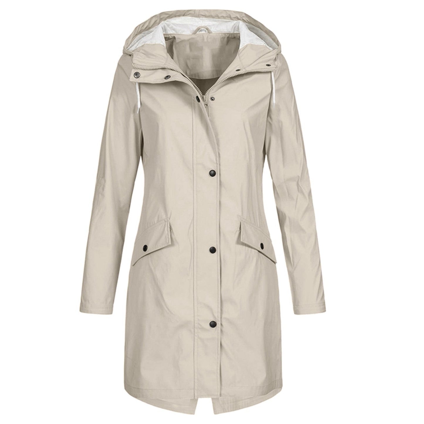 Chaqueta impermeable y cortavientos de mujer con capucha ajustable – KATHARINA