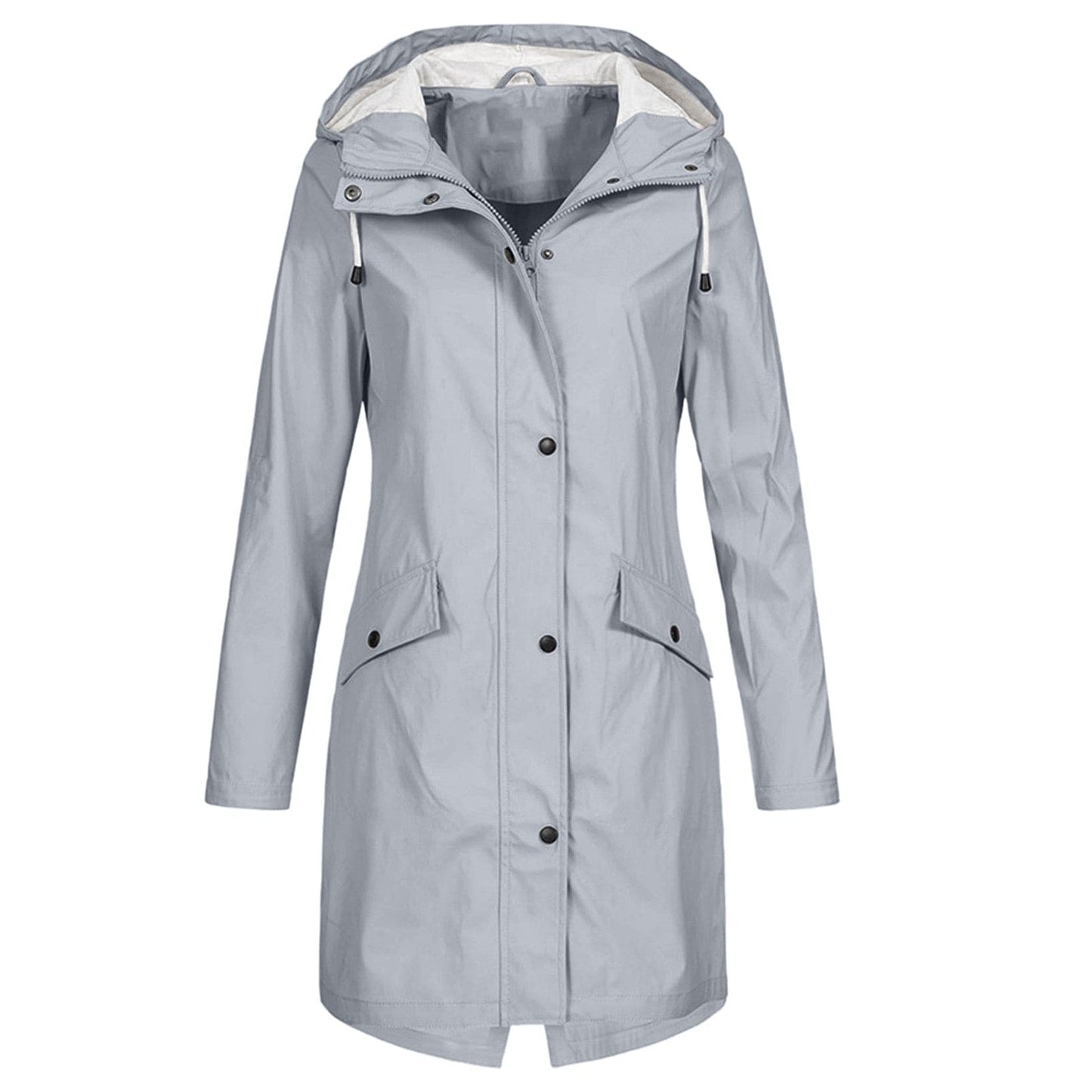 Chaqueta impermeable y cortavientos de mujer con capucha ajustable – KATHARINA